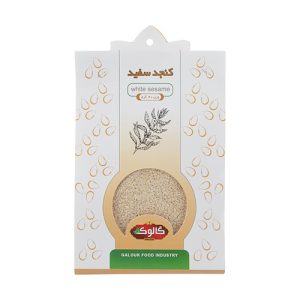 کنجد سفید ۴۰ گرمی گالوک که در بسته بندی پاکتی بهداشتی قرار دارد.